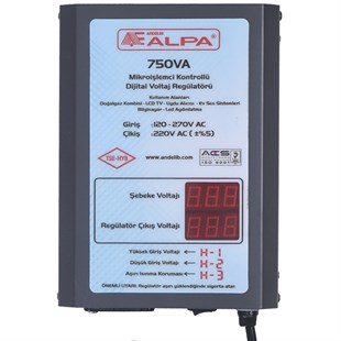 ALPA 750 VA Digital Voltaj Regülatörü AN-800