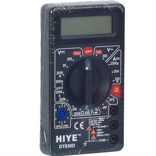 HY-DT-830 D HIYE Hy-830 D Dijital Ölçü Aleti HY-DT-830 D Multimetre Çeşitleri