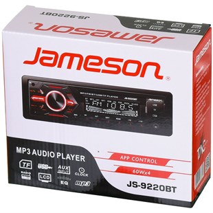 JS-9220 BT JAMESON Çift USB Girişli Bluetooth'lu Oto Teyp Radyo JS-9220 BT Oto Teyp Çeşitleri