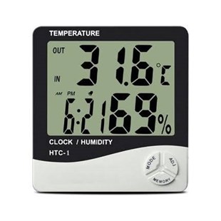T-Technıc Termometre (Isı-Nem-Saat) THTC-1