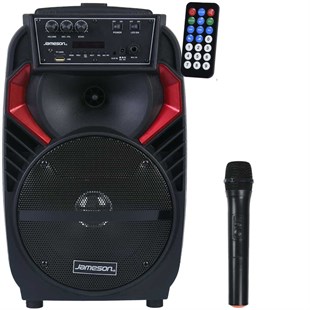 TR-94 EY JAMESON USB FM Bluetooth'lu Telsiz Mikrofon'lu Portatif Taşınabilir Ses sistemi  TR-94 EY Portatif Ses Sistemleri